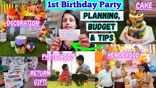 🤱How to arrange 1st Birthday Party for Baby👦Budget,Planning,Ideas & Tips for a Beautiful Celebration