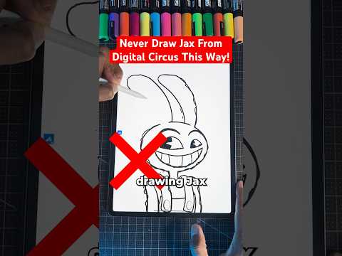 Never Draw Jax THIS Way! 😡 Digital Circus #art #shorts #amazingdigitalcircus