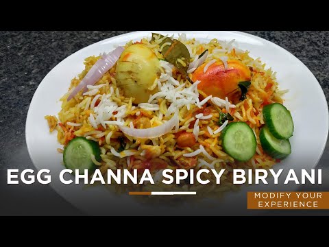 Egg Chana Biryani Recipe Quick  Recipe With Modify Experience