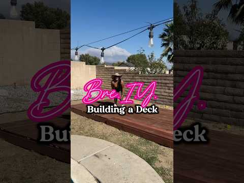 Build a deck. Full vid on IG @bremuvaof4 #diy #momlifecleaning #deck #build #hacks