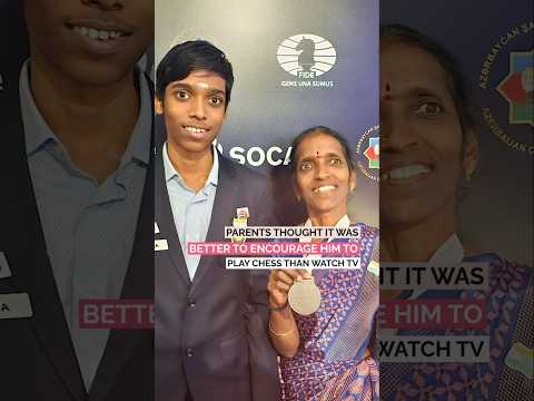 Praggnanandhaa's Mom Is Always .. #chess #praggnanandhaa #magnuscarlsen #viral #shorts