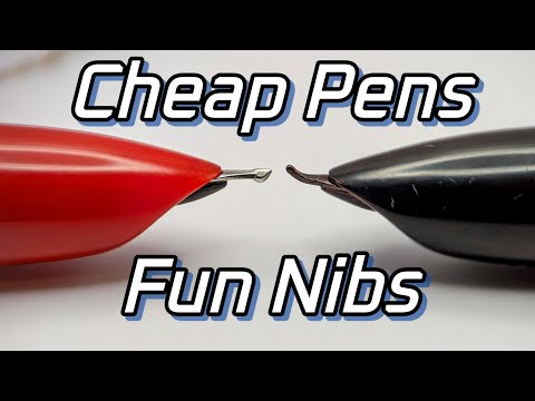 Fountain Pens Don't Have To Be Expensive - Naginata & Fude Nib Swap