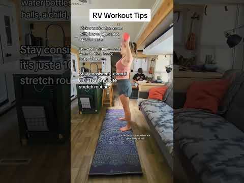 How to workout in an RV #rvlifetips #rvliving #rvshorts