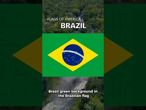 Flags of America: Brazil 🇧🇷 #brazil #America #government #geography #funfacts #foryou #internationa