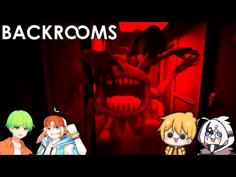 【4人合作】充滿異型怪物，奇妙空間中徘徊的逃脫遊戲『Escape the Backrooms』不可能成功逃脫的後室『逃離後室』