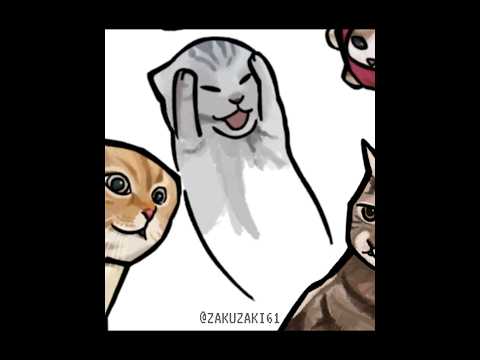 😺Cat Memes Speed Painting #cat #catmemes #illustration #ibispaintx