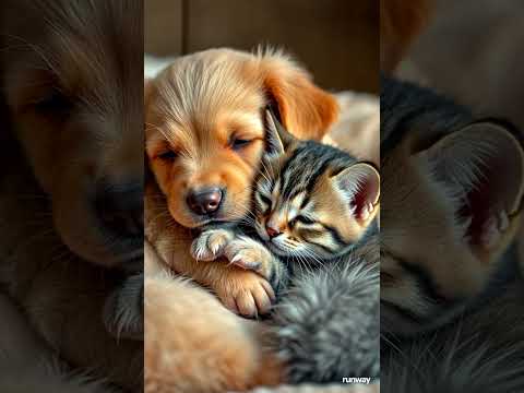 The Cutest Puppy & Kitten Friendship Ever