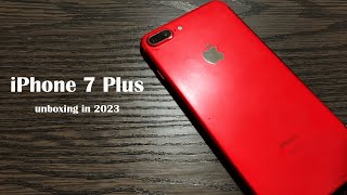 iPhone 7 Plus Red Unboxing in 2023