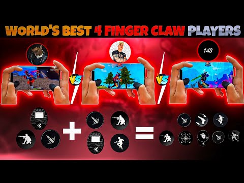 TOP 3 BEST CUSTOM HUD FREE FIRE 4 FINGER CLAW | BETTER THAN PC PLAYERS | FOUR FINGER CUSTOM HUD