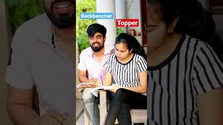 Topper 👩‍🎓 vs Backbencher 😂 ~ Exam Hall Scene 😂 #priyalkukreja #shorts #ytshorts