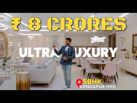 Touring an Ultra-Luxury 5BHK Flat in Kondapur, Hyderabad | Top Luxury Living in Hyderabad