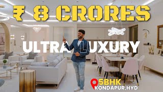 Touring an Ultra-Luxury 5BHK Flat in Kondapur, Hyderabad | Top Luxury Living in Hyderabad