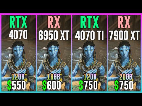 RTX 4070 vs RX 6950 XT vs RTX 4070 TI vs RX 7900 XT - Test in 15 Games