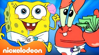 SpongeBob's Cutest BABY Moments For 30 Minutes! 👶 | Nicktoons