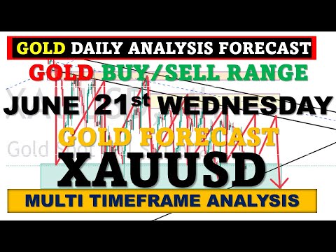 XAUUSD 21  WED | GOLD  Analysis today | chart trading strategy | XAUUSD call  JUNE sell buy range