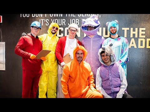 Bruins Dress Up as Monsters, Inc. Characters for Halloween Hospital Visit