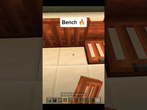 Bench in Minecraft | #shorts #minecraft