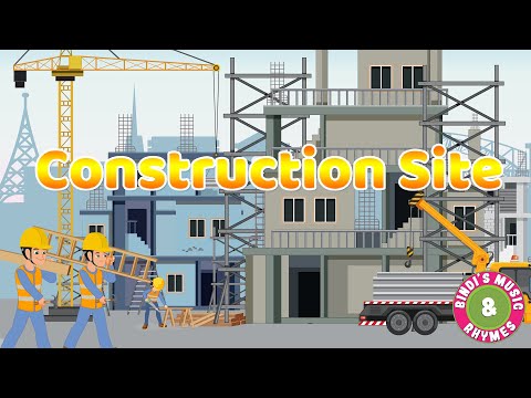 Construction Vehicles | Building Site Song | Rhymes for kids | Bindi's Music & Rhymes