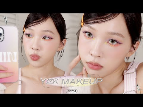 ‘GRWM’現在很流行的Y2K妝容🐰⚡️適合夏日音樂節/自拍📸(ft.CASETiFY) | heyitsmindy