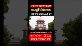 भारत के नए मुख्य न्यायाधीश l new chief justice of india l sanjeev khanna l supreme Court l #70thbpsc