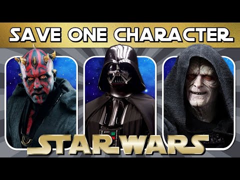 Save One "STAR WARS" Character! 🤔| Would You Rather? | Quiz/Trivia