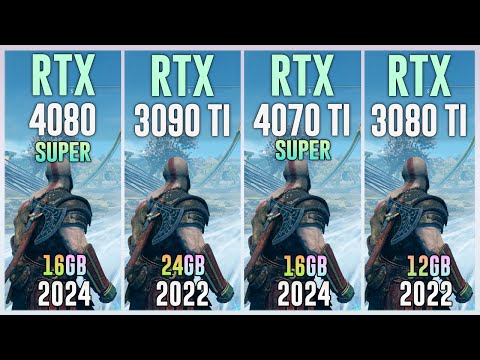 RTX 4080 SUPER vs RTX 3090 TI vs RTX 4070 TI SUPER vs RTX 3080 TI - Test in 20 Games