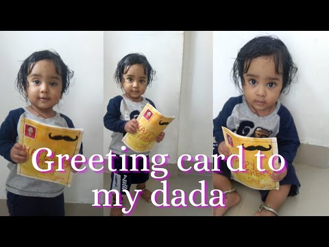 Father's day preparation | Greeting card from toddler