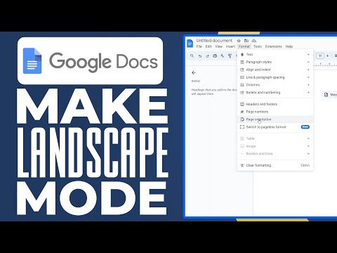 How To Make Google Docs Landscape Mode 2024: Google Docs Tutorial