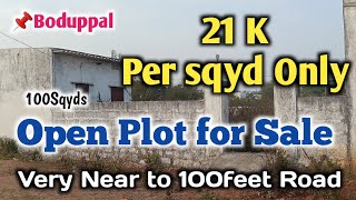 #very #lowbudget  #plotforsale 100Sqyds #9573563659 #boduppal #uppal #hyderabad #below20lakhs