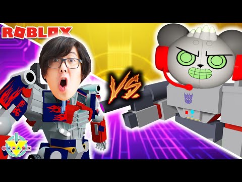 Transformers Battle on Roblox! Robo Combo vs Ryan's Daddy | Transformers Crossfire