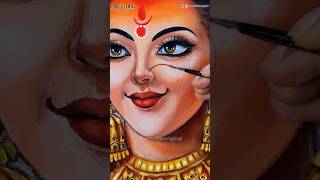 Maa Durga 🙏🏻 Nose Ring Painting ~ #shorts #maa #durgamaa #nosering  #acrylic #painting