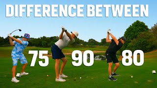 Difference Between 75 80 90 Golf - Low Handicap vs Mid Handicap