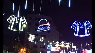 CHRISTMAS STREET DECORATIONS TIME-LAPSE, BUCHAREST, ROMANIA