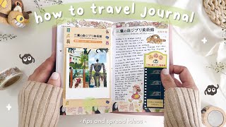 🌱 how to travel journal // my best travel journal tips + easy spread ideas for beginners