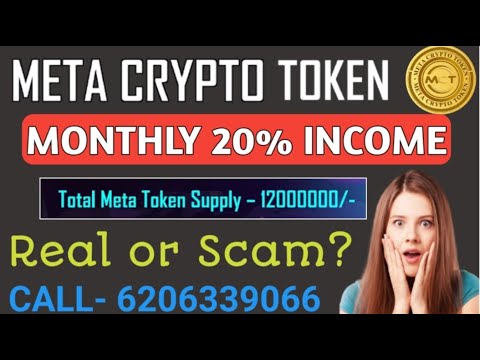 Meta token plan| Monthly 20% Income| Meta Crypto Token (MCT) expected price to be is 100$ buy now