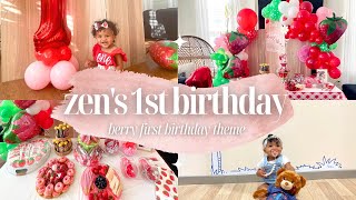 ZEN'S 1ST BIRTHDAY - Berry First Birthday Party Theme