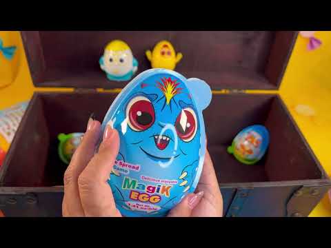 Unboxing a Treasure Chest Filled with Egg Surprises and Toys! Eggs Time 🤩🤗