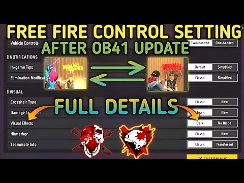 Free fire control setting after ob 41 update full details | Free Fire Setting 2023