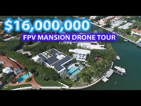 Flying Drone INSIDE a $16 MILLION Miami MANSION!