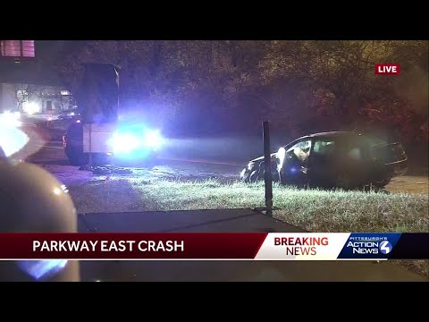 Crash on the Parkway East near Wilkinsburg