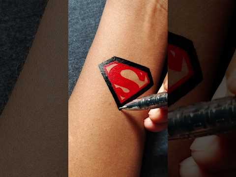 Superman tattoo idea.............#tattoo #tattooideas #tattoolover #art #shorts