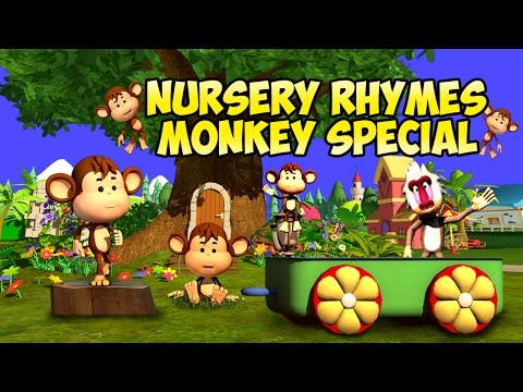 Popular 2016 English Rhymes for Children | Monkey Special | LIV Kids Nursery Rhymes and Songs | HD