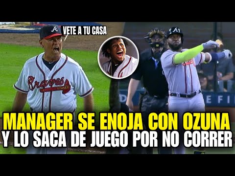 MARCELL OZUNA HIZO ENOJAR A SU MANAGER Y FUE SACADO DE JUEGO POR NO CORRER FUERTE - MLB