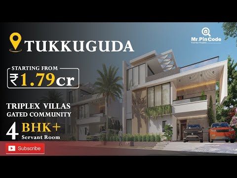 Villas for Sale in Tukkuguda | Gated Community Villas in Hyderabad | Triplex Villas in Hyderabad