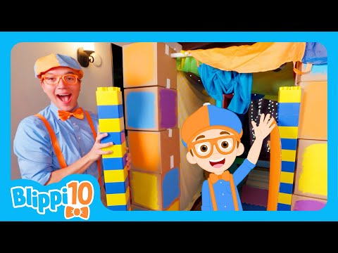 BLIPPI’S TOP TEN BUILDS and FORTS | Fun with Blippi! | Blippi Educational Songs for Kids