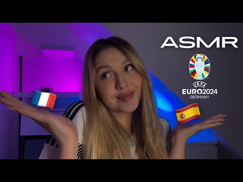 ASMR | French🇫🇷 and Spanish🇪🇸 football fecords in the Euros⚽️ whispered ear to ear