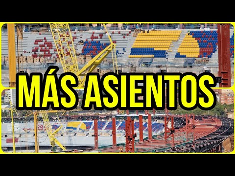 🔴OBRAS CAMP NOU (24 de Octubre)⚠️Colocando más asientos en gol norte