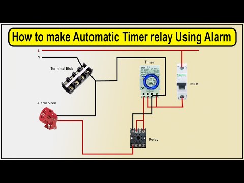 How to make Automatic Timer relay Using Alarm | timer on-off