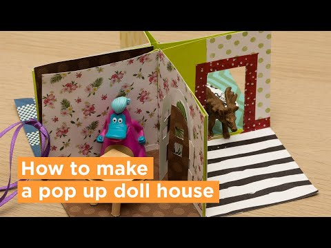 How to make a pop up doll house