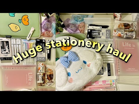 Huge stationery haul ft. journalsay 💭📓|aesthetic unboxing | cutest stationery #stationeryhaul